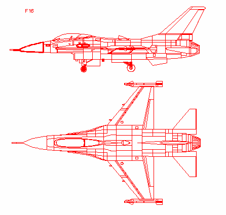 بلوک آماده هواپیما جنگنده F16