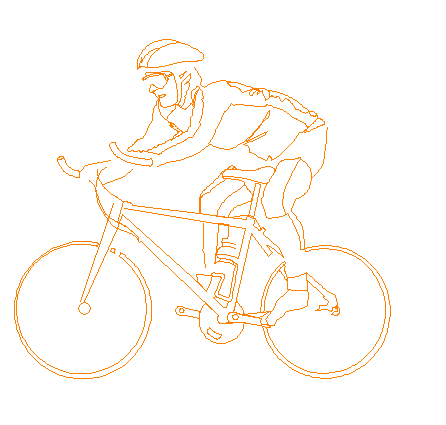 بلوک آماده اتوکد دوچرخه سواری