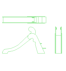 بلوک آماده اتوکد سرسره